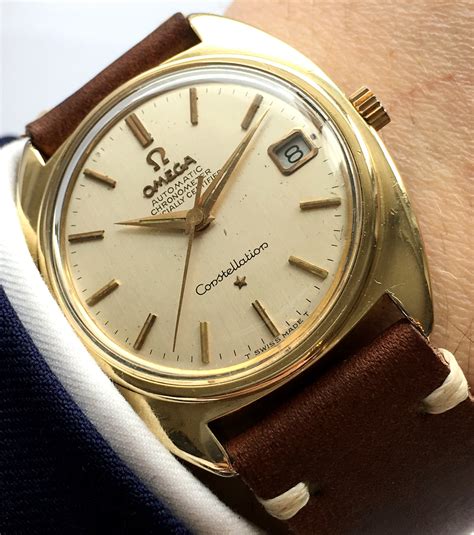 omega constellation gold plated replica|omega constellation case style.